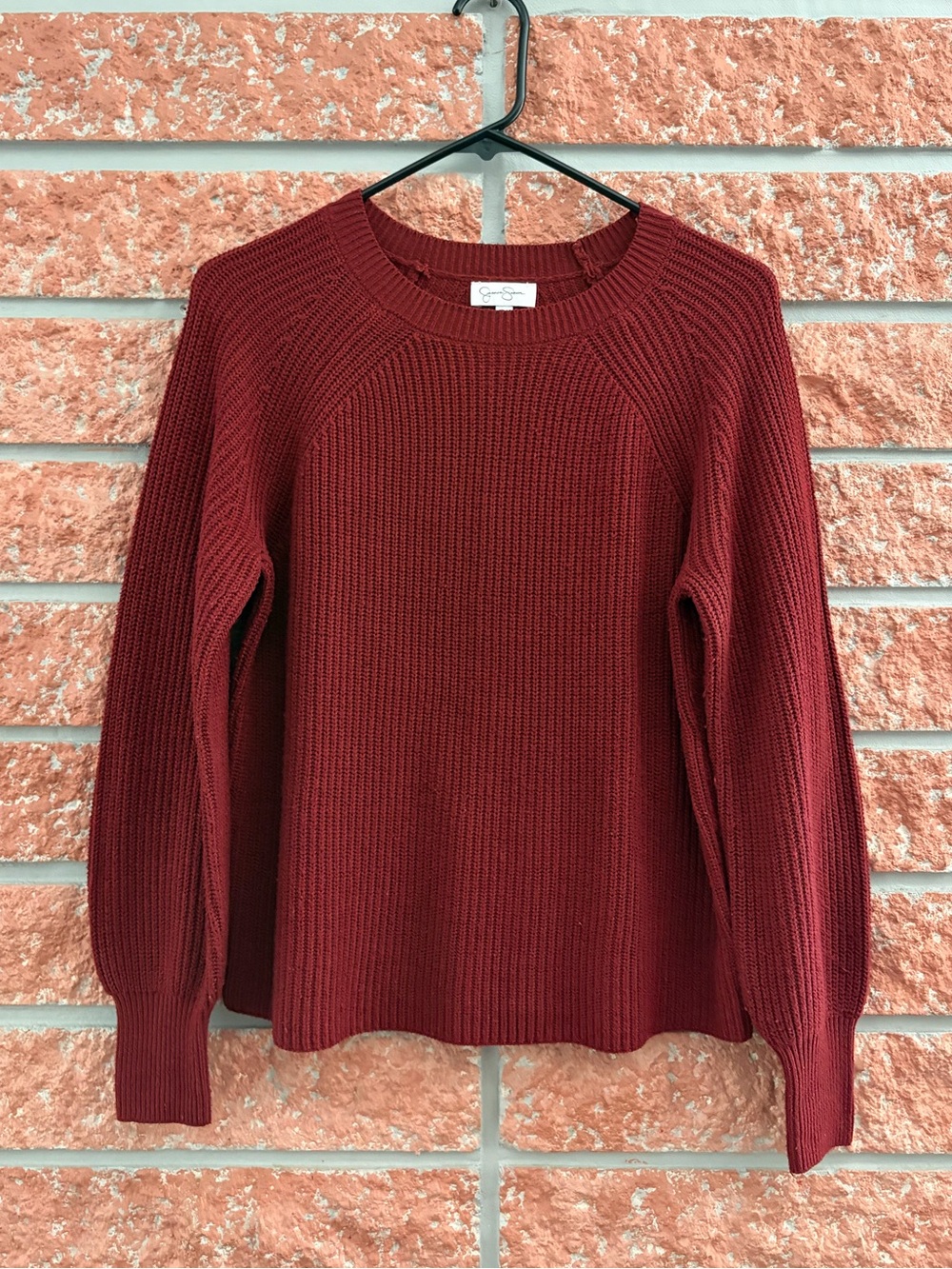 🌟 Jessica Simpson Ribbed Crewneck Sweater - Picture 2 of 7